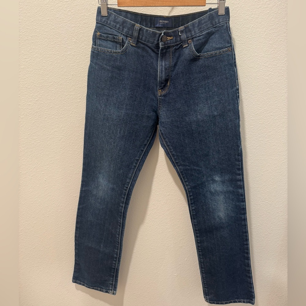 Kids skinny dark wash denim